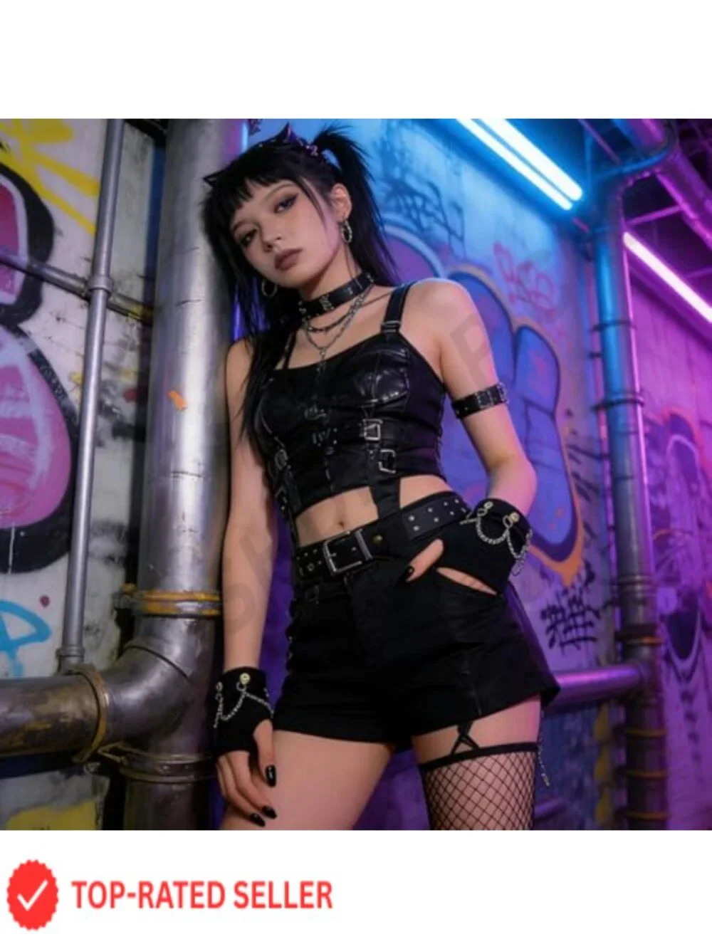 N/A edgy fingerless
